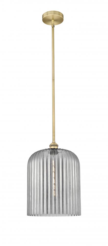 Bridal Veil - 1 Light - 5 inch - Brushed Brass - Cord hung - Mini Pendant