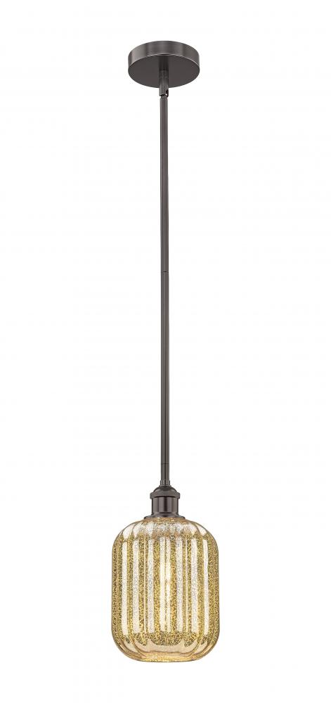 Preston Cylinder - 1 Light - 7 inch - Oil Rubbed Bronze - Stem hung - Mini Pendant
