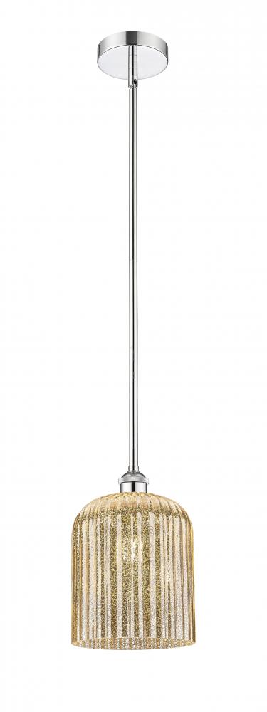 Bridal Veil - 1 Light - 5 inch - Polished Chrome - Cord hung - Mini Pendant