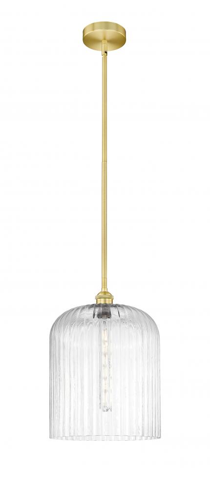 Bridal Veil - 1 Light - 5 inch - Satin Gold - Cord hung - Mini Pendant