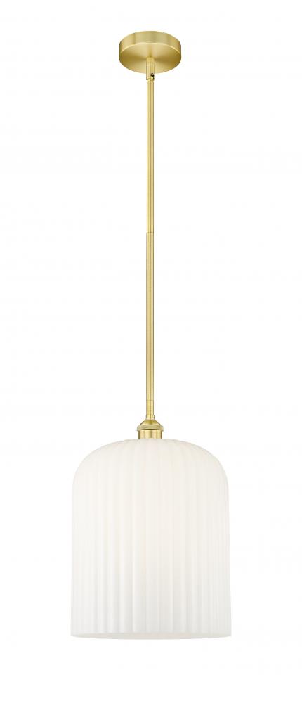 Bridal Veil - 1 Light - 5 inch - Satin Gold - Cord hung - Mini Pendant