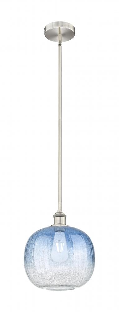 Brookhaven Sphere - 1 Light - 11 inch - Brushed Satin Nickel - Stem hung - Mini Pendant