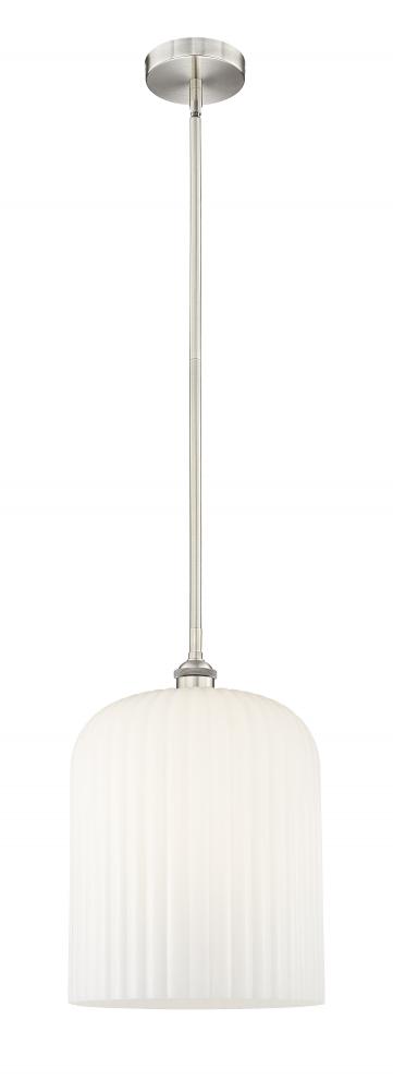 Bridal Veil - 1 Light - 5 inch - Brushed Satin Nickel - Cord hung - Mini Pendant