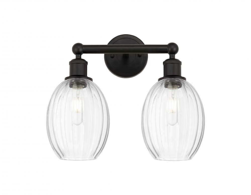 Preston Bulb - 2 Light - 15 inch - Oil Rubbed Bronze - Bath Vanity Light