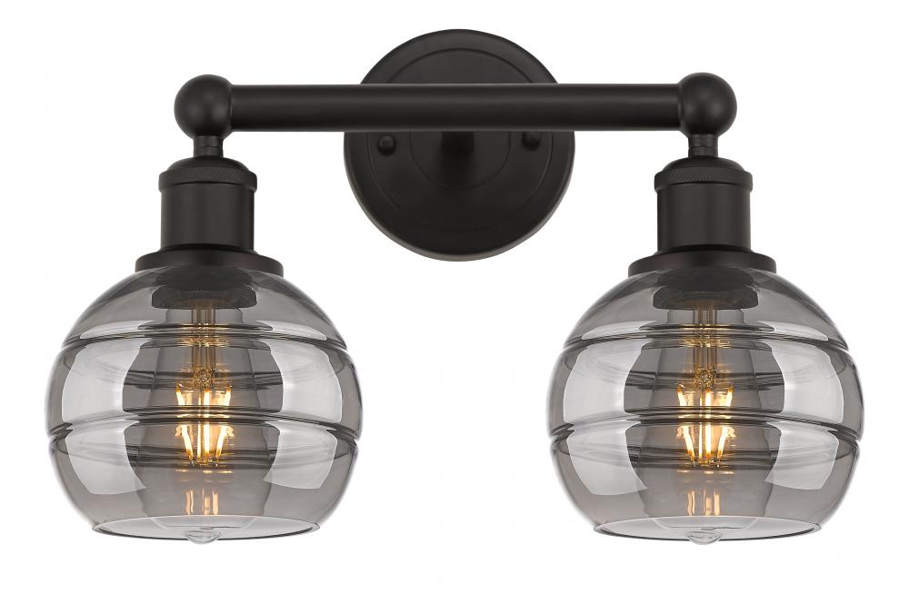 Rochester - 2 Light - 15 inch - Oil Rubbed Bronze - Bath Vanity Light