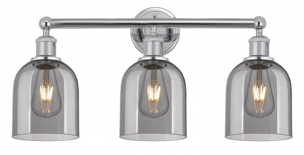 Bella - 3 Light - 24 inch - Polished Chrome - Bath Vanity Light