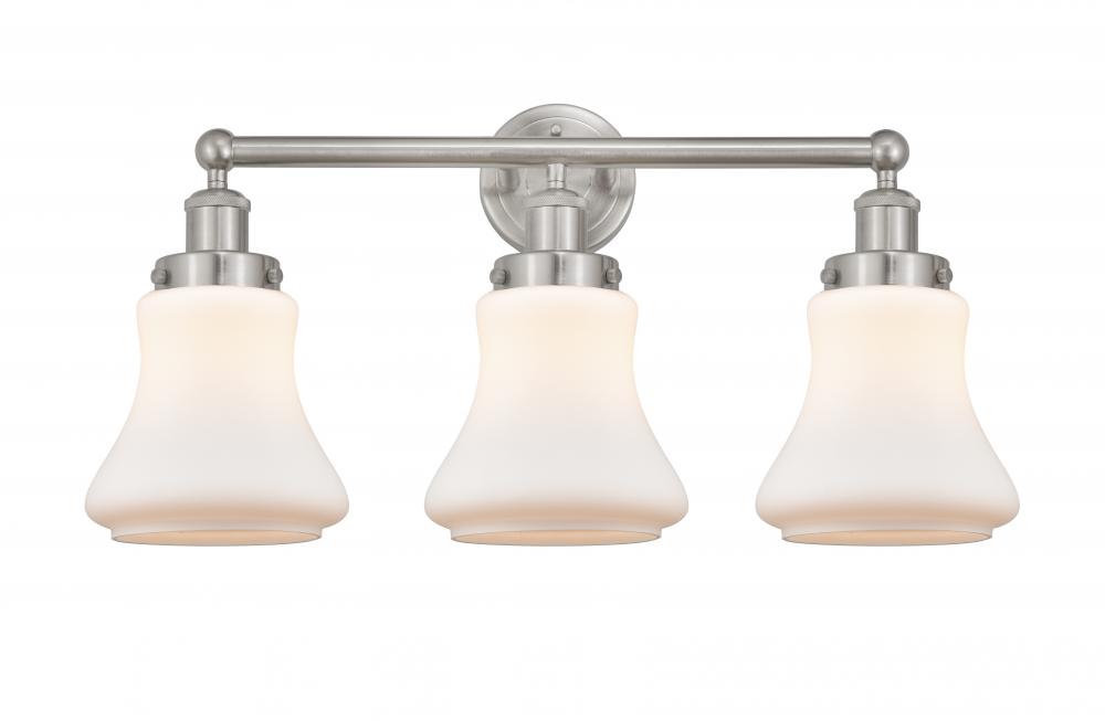 Bellmont - 3 Light - 24 inch - Brushed Satin Nickel - Bath Vanity Light