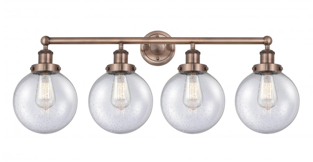 Beacon - 4 Light - 35 inch - Antique Copper - Bath Vanity Light
