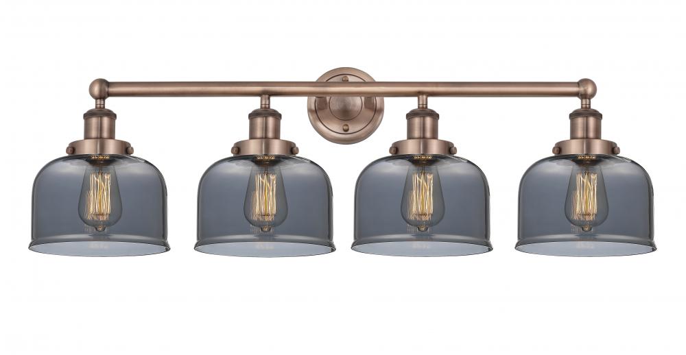 Bell - 4 Light - 35 inch - Antique Copper - Bath Vanity Light