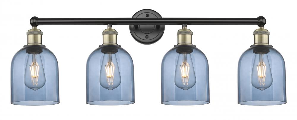 Bella - 4 Light - 33 inch - Black Antique Brass - Bath Vanity Light