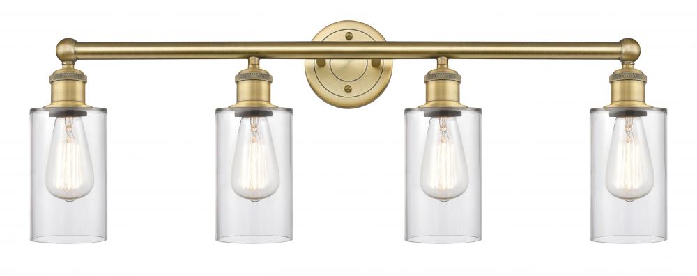 Clymer - 4 Light - 31 inch - Brushed Brass - Bath Vanity Light