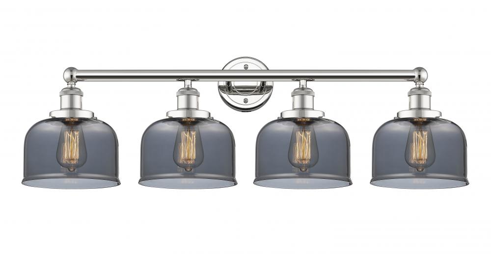Bell - 4 Light - 35 inch - Polished Nickel - Bath Vanity Light