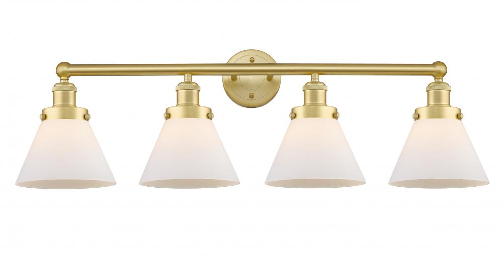 Cone - 4 Light - 35 inch - Satin Gold - Bath Vanity Light