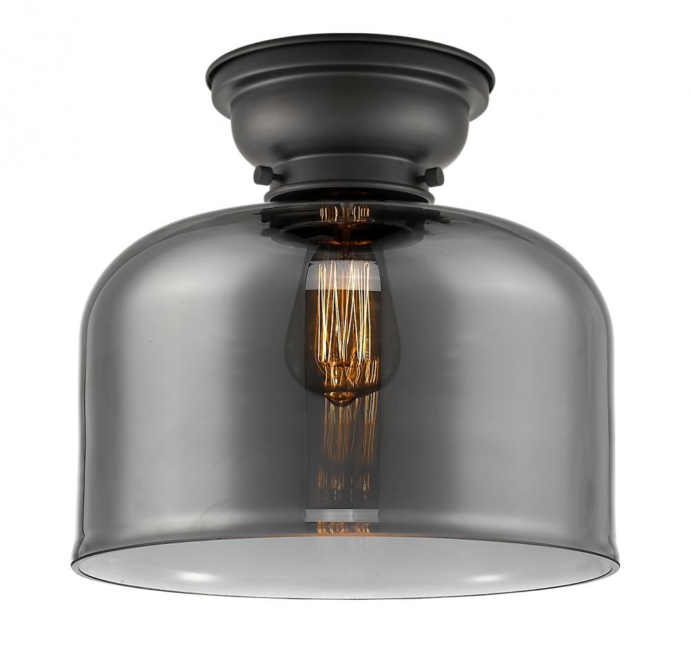 Bell - 1 Light - 12 inch - Matte Black - Flush Mount