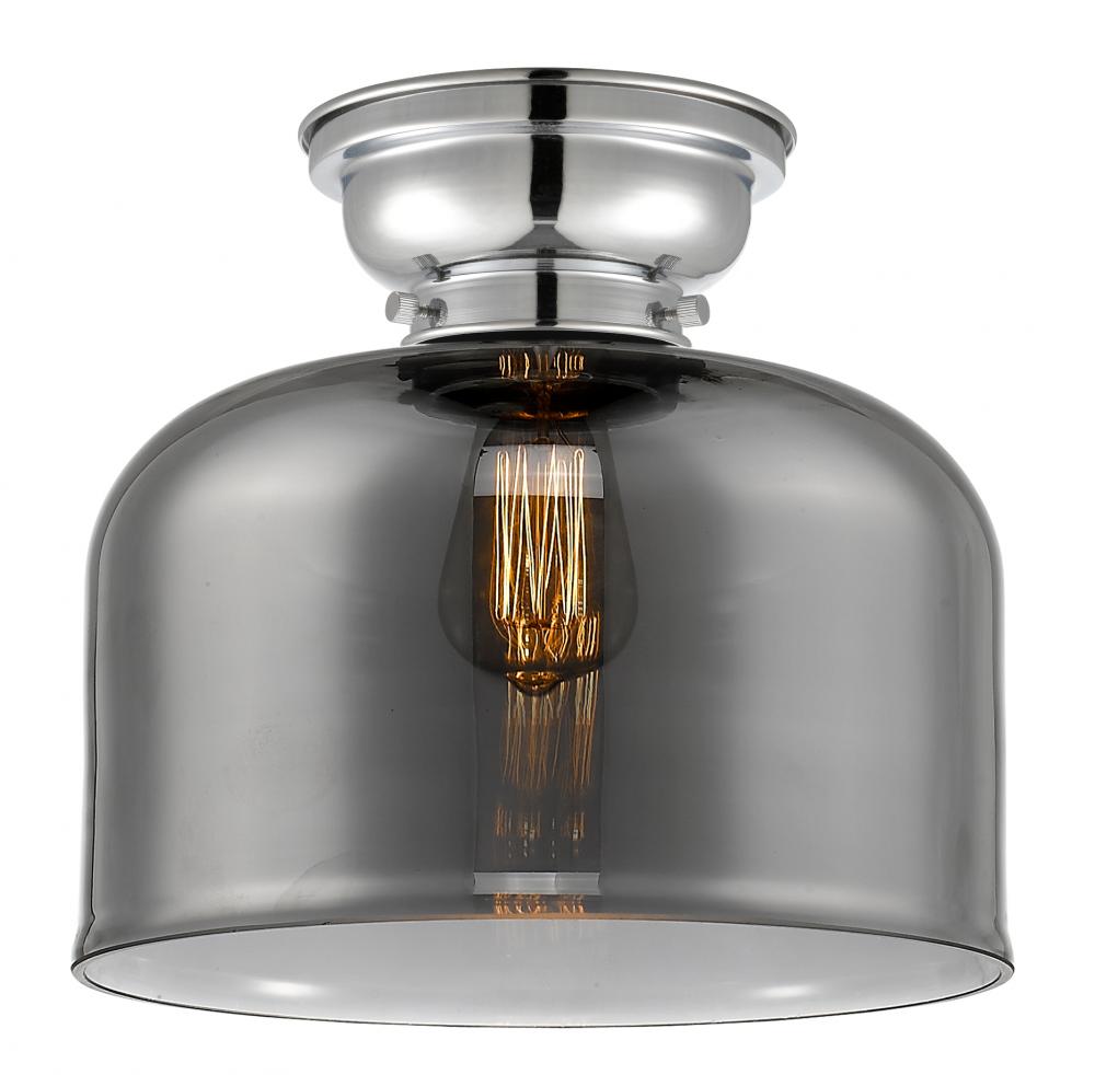 Bell - 1 Light - 12 inch - Polished Chrome - Flush Mount