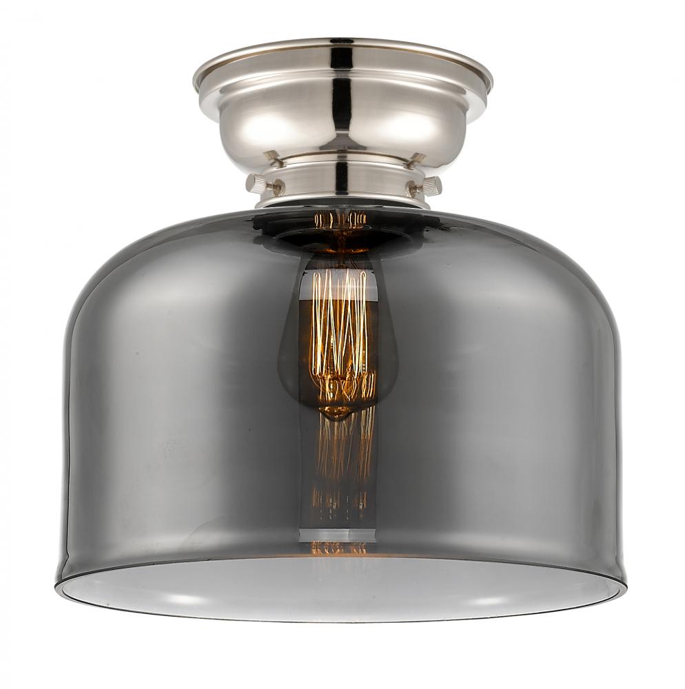 Bell - 1 Light - 12 inch - Polished Nickel - Flush Mount