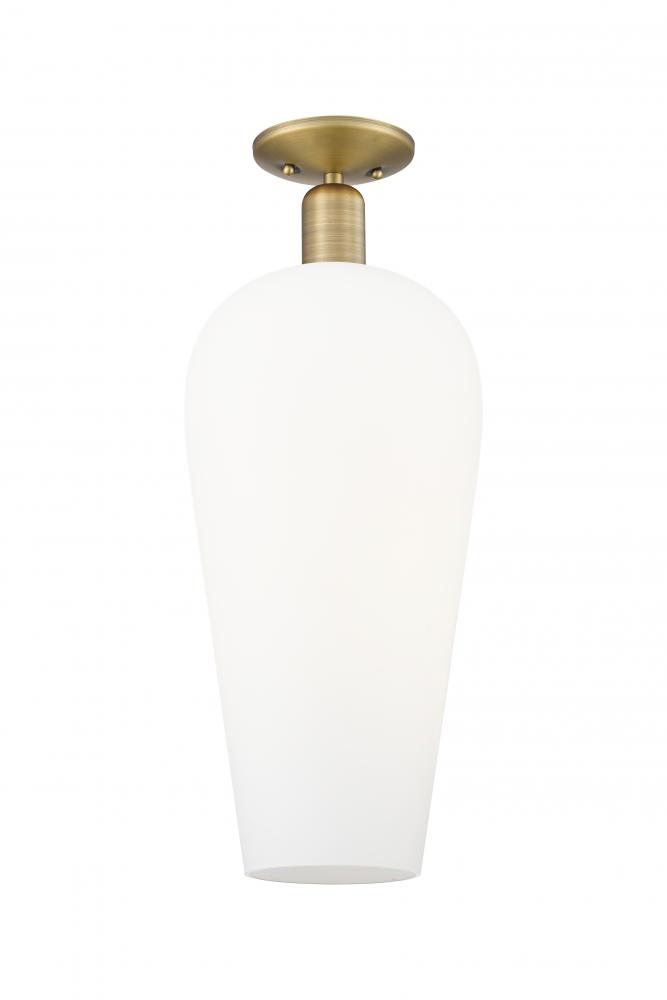 Chelsea - 1 Light - 6 inch - Brushed Brass - Semi-Flush Mount