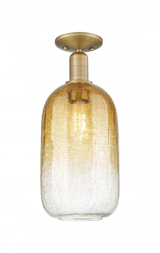 Brookhaven Cloche - 1 Light - 6 inch - Brushed Brass - Semi-Flush Mount
