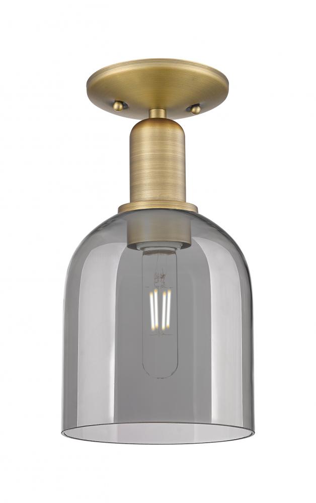 Bella - 1 Light - 6 inch - Brushed Brass - Semi-Flush Mount