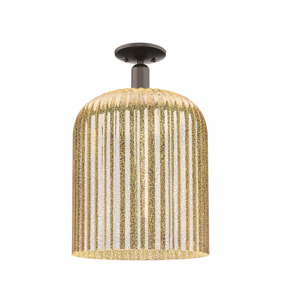 Bridal Veil - 1 Light - 12 inch - Oil Rubbed Bronze - Semi-Flush Mount