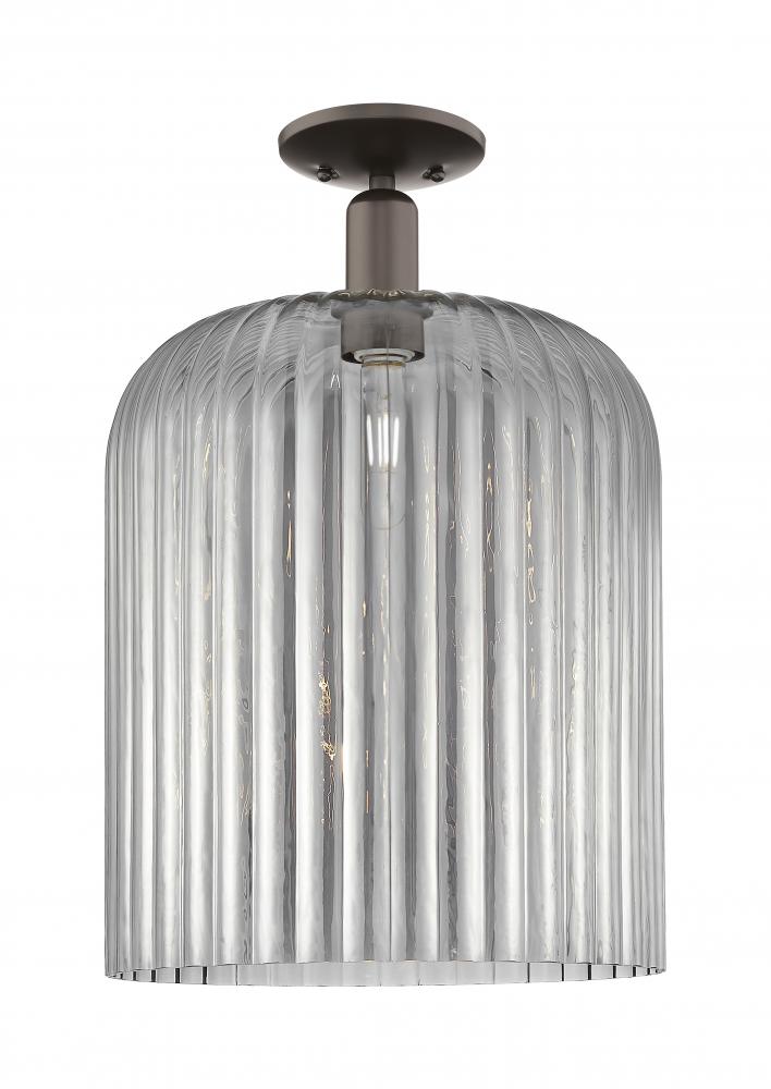 Bridal Veil - 1 Light - 12 inch - Oil Rubbed Bronze - Semi-Flush Mount