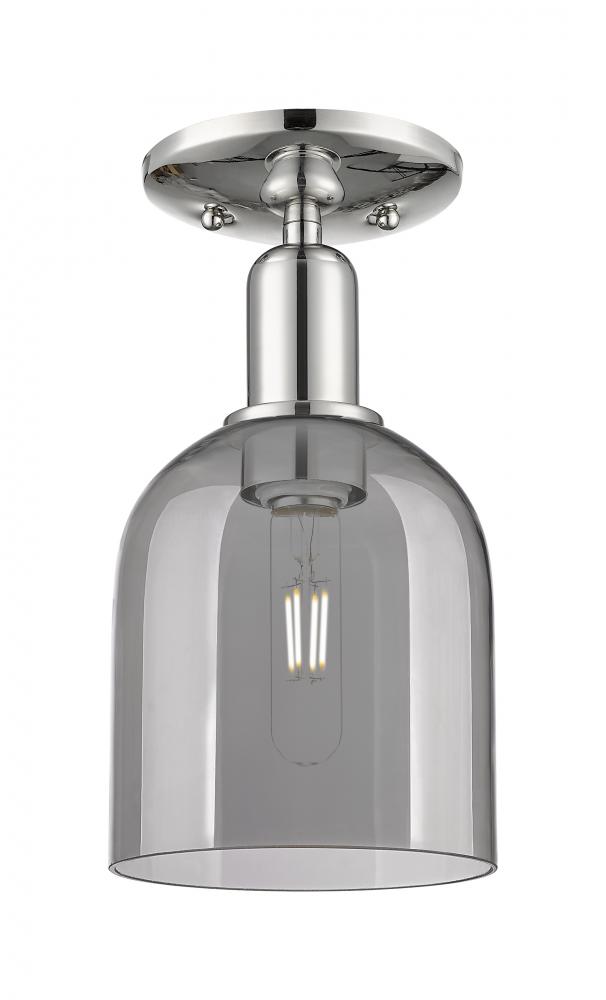 Bella - 1 Light - 6 inch - Polished Nickel - Semi-Flush Mount