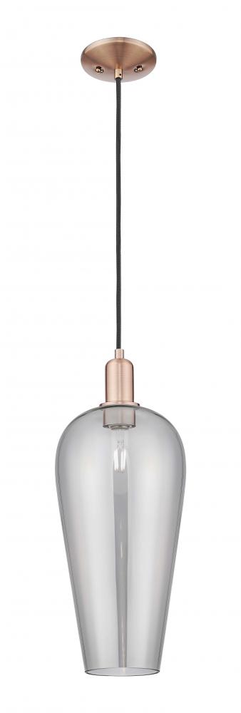 Chelsea - 1 Light - 6 inch - Antique Copper - Cord hung - Mini Pendant