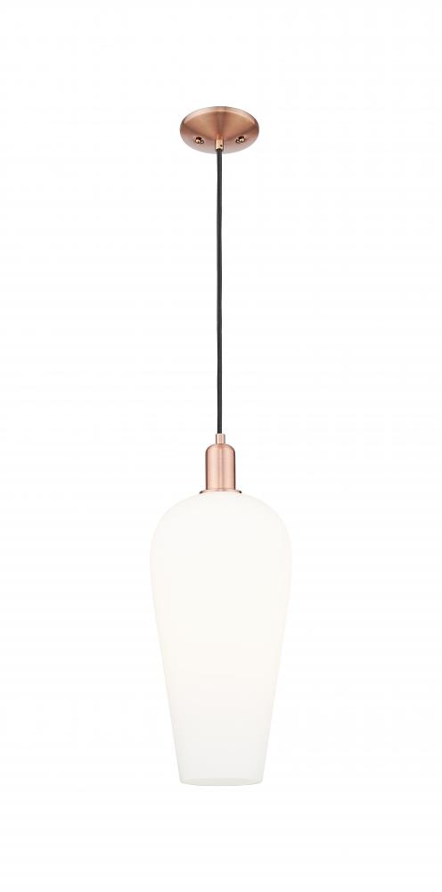 Chelsea - 1 Light - 6 inch - Antique Copper - Cord hung - Mini Pendant