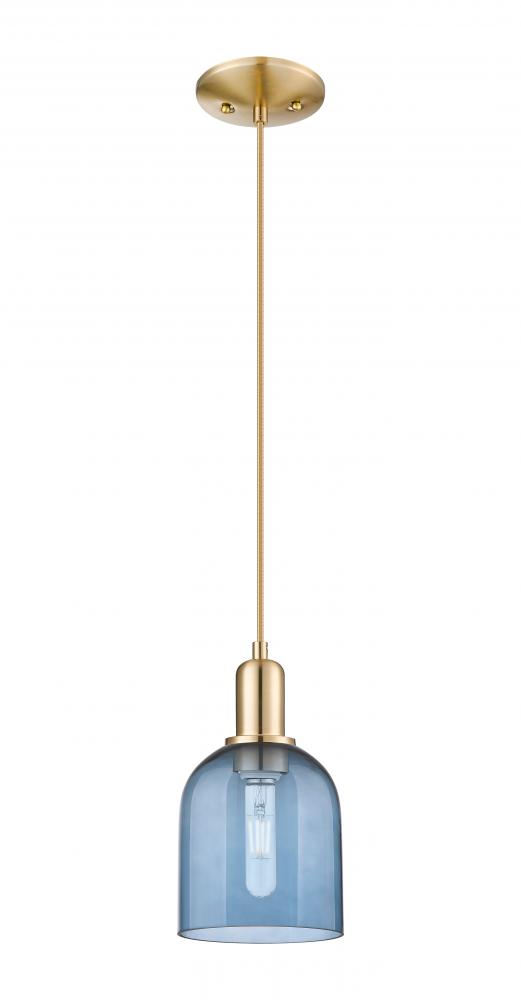 Bella - 1 Light - 6 inch - Champagne Bronze - Cord hung - Mini Pendant