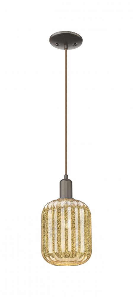 Preston Cylinder - 1 Light - 6 inch - Oil Rubbed Bronze - Cord hung - Mini Pendant