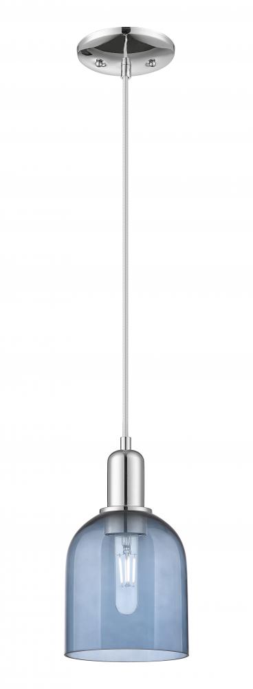 Bella - 1 Light - 6 inch - Polished Chrome - Cord hung - Mini Pendant