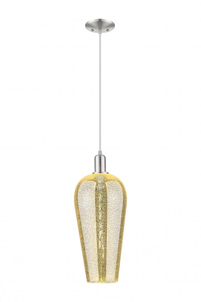 Chelsea - 1 Light - 6 inch - Brushed Satin Nickel - Cord hung - Mini Pendant