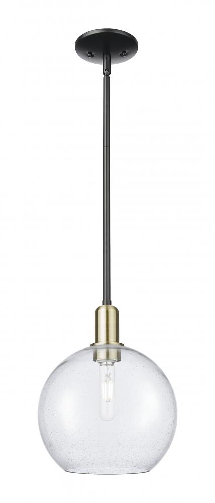 Athens - 1 Light - 10 inch - Black Antique Brass - Stem hung - Mini Pendant