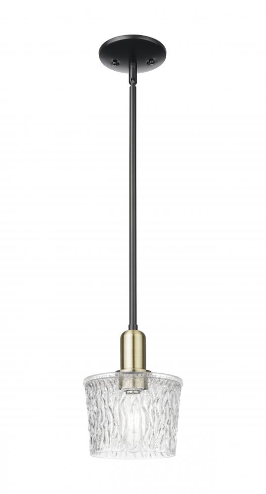 Niagara - 1 Light - 7 inch - Black Antique Brass - Stem hung - Mini Pendant