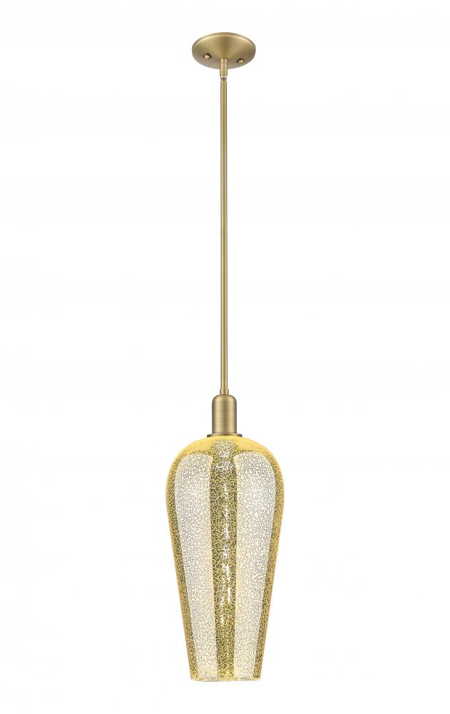 Chelsea - 1 Light - 6 inch - Brushed Brass - Mini Pendant