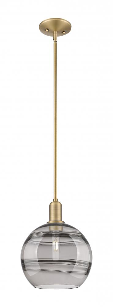 Rochester - 1 Light - 10 inch - Brushed Brass - Stem hung - Mini Pendant