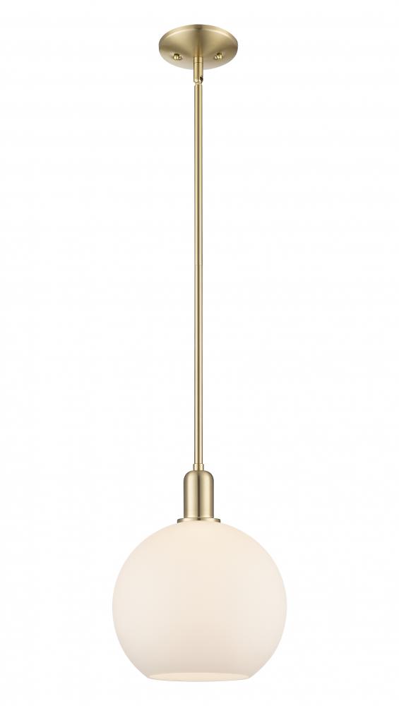 Athens - 1 Light - 10 inch - Champagne Bronze - Stem hung - Mini Pendant