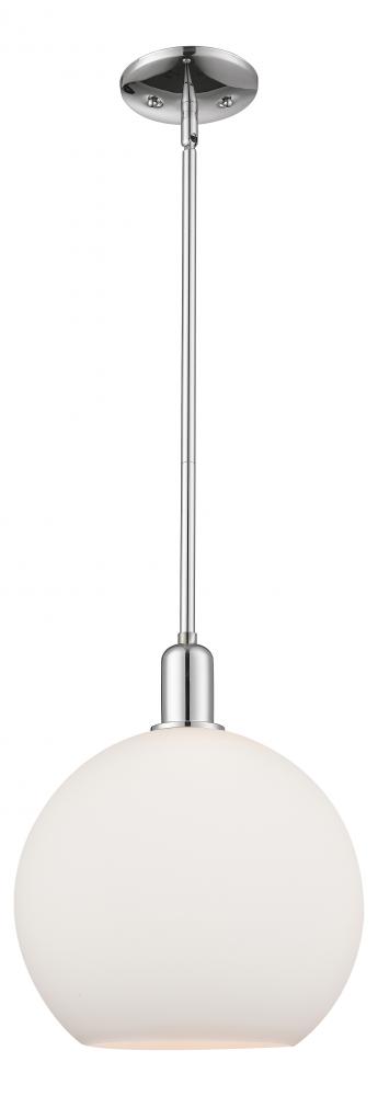 Athens - 1 Light - 12 inch - Polished Chrome - Stem hung - Mini Pendant