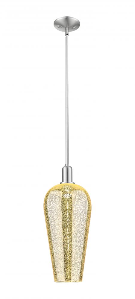 Chelsea - 1 Light - 6 inch - Brushed Satin Nickel - Mini Pendant