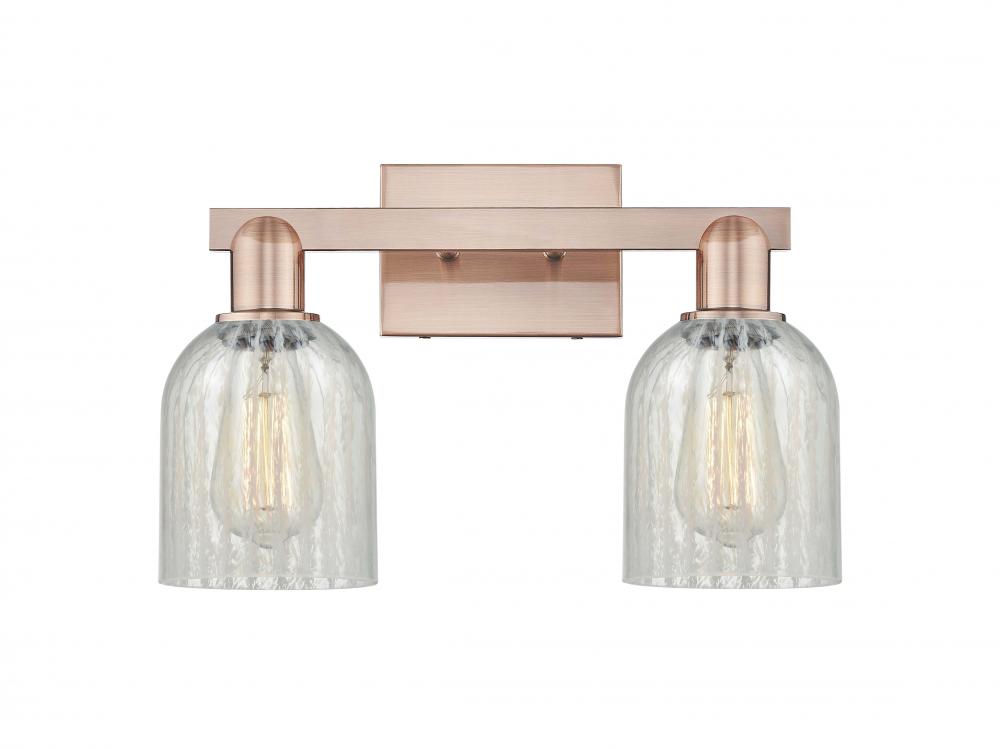 Caledonia - 2 Light - 16 inch - Antique Copper - Bath Vanity Light