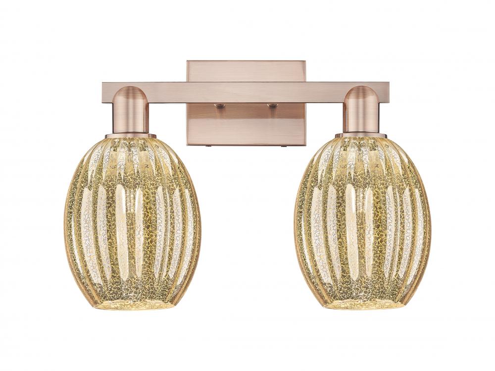 Preston - 2 Light - 16 inch - Antique Copper - Bath Vanity Light