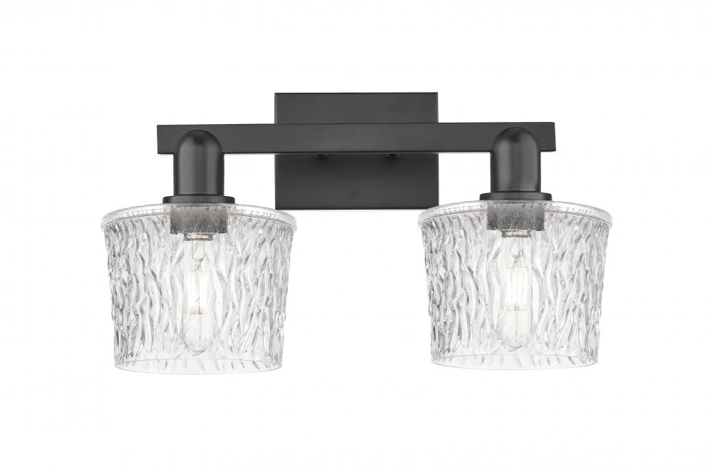 Niagara - 2 Light - 18 inch - Matte Black - Bath Vanity Light