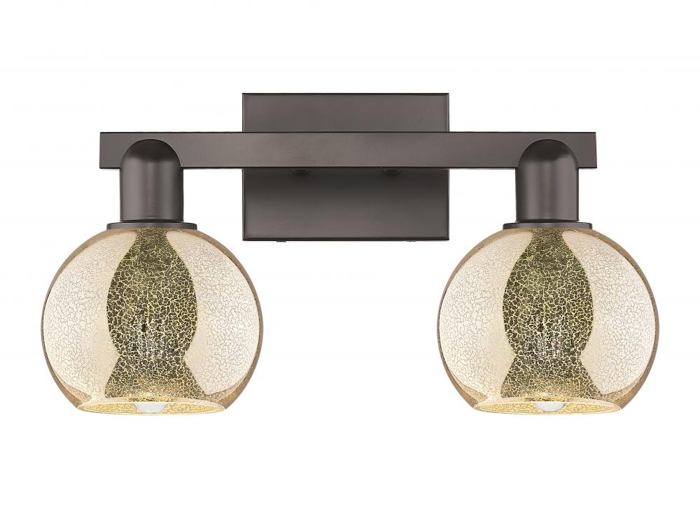 Athens - 2 Light - 17 inch - Oil Rubbed Bronze - Bath Vanity Light