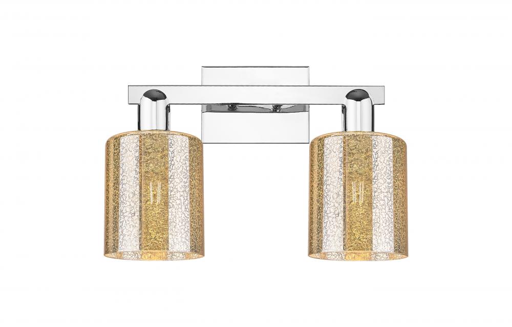 Cobbleskill - 2 Light - 16 inch - Polished Chrome - Bath Vanity Light