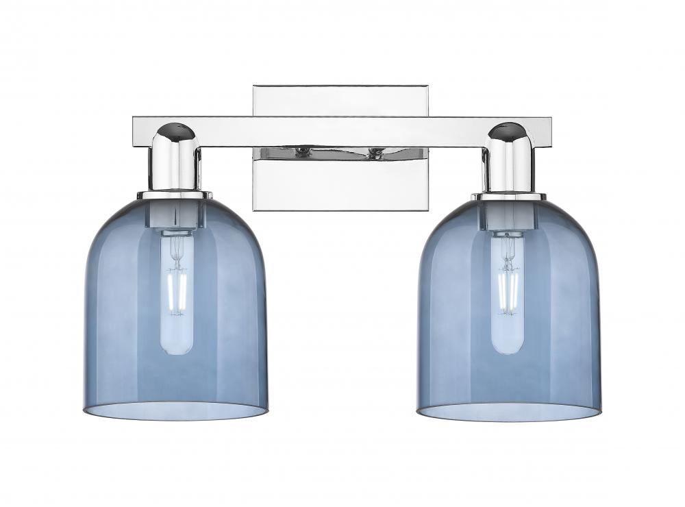 Bella - 2 Light - 17 inch - Polished Chrome - Bath Vanity Light