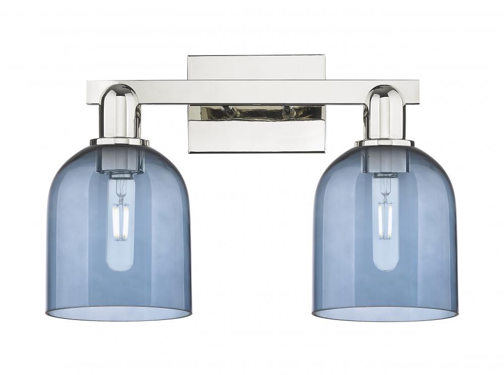 Bella - 2 Light - 17 inch - Polished Nickel - Bath Vanity Light