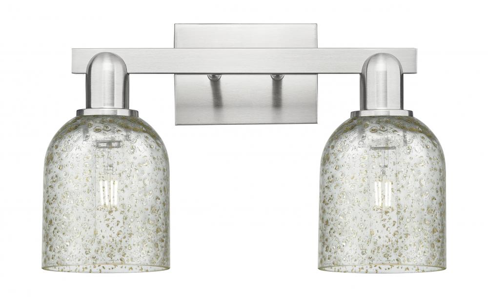 Caledonia - 2 Light - 16 inch - Brushed Satin Nickel - Bath Vanity Light