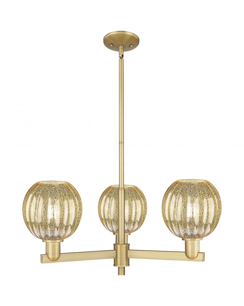 Preston - 3 Light - 18 inch - Brushed Brass - Flush Mount