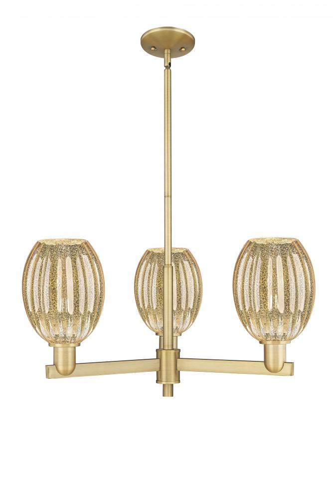 Preston - 3 Light - 18 inch - Brushed Brass - Flush Mount