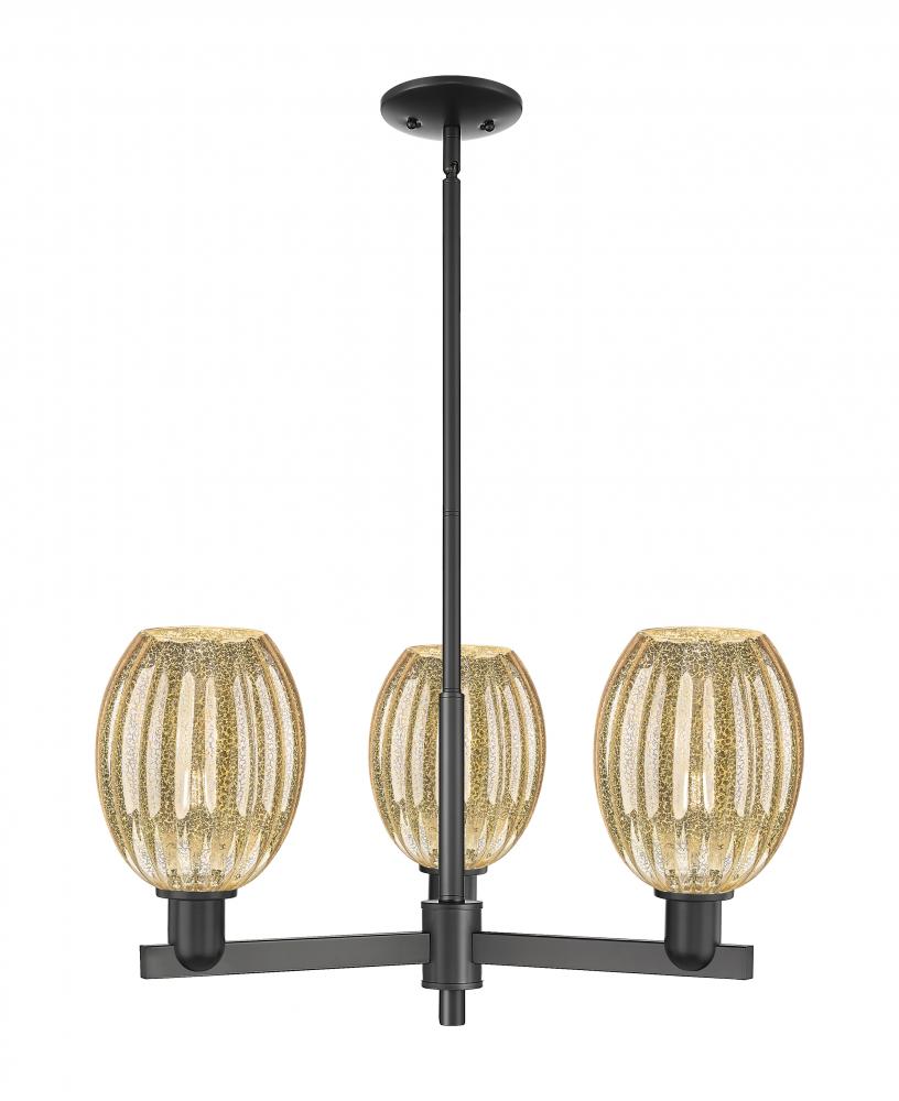 Preston - 3 Light - 18 inch - Matte Black - Flush Mount